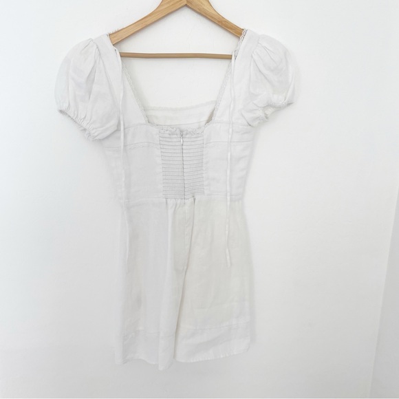 Reformation white linen lace mini dress size 4 - Picture 7 of 7